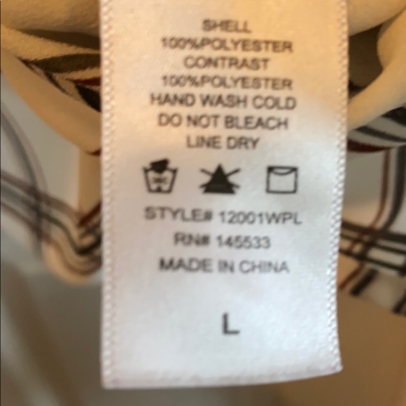 W5 by Anthropologie women’s size large plaid top - Picture 6 of 6